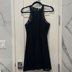 Black lace cocktail dress
